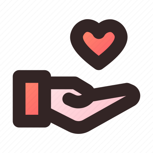 Healthcare, hand, heart, love, care icon - Download on Iconfinder