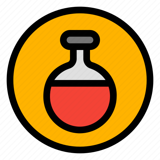 Potion, bottle, chemistry, experiment, laboratory, medic, medical icon - Download on Iconfinder