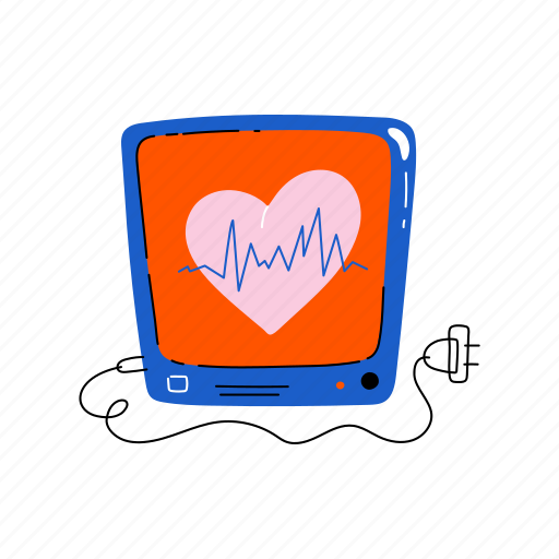 Heart, rates, medical, healthcare, hospital, medicine, health illustration - Download on Iconfinder