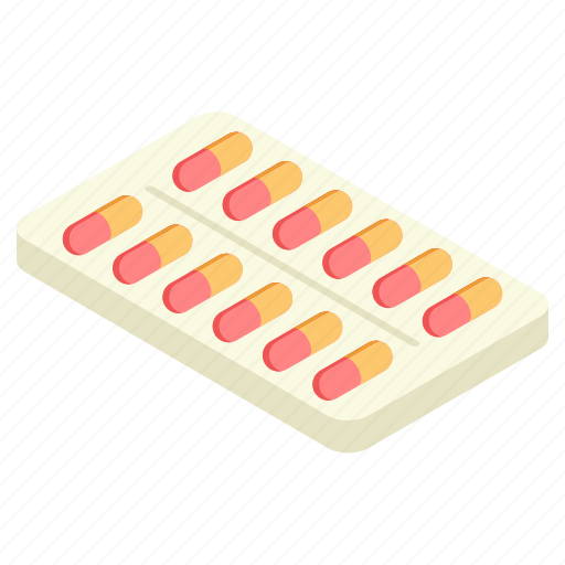 Pills strip, medicine, tablets, capsules, taking medicine icon - Download on Iconfinder