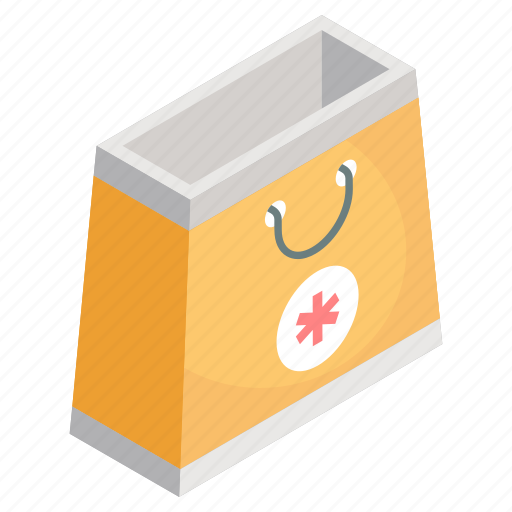 Medical shopping, shopping bag, handbag, tote, jute icon - Download on Iconfinder