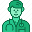 doctor, profession, man, user, avatar, uniform, hospital