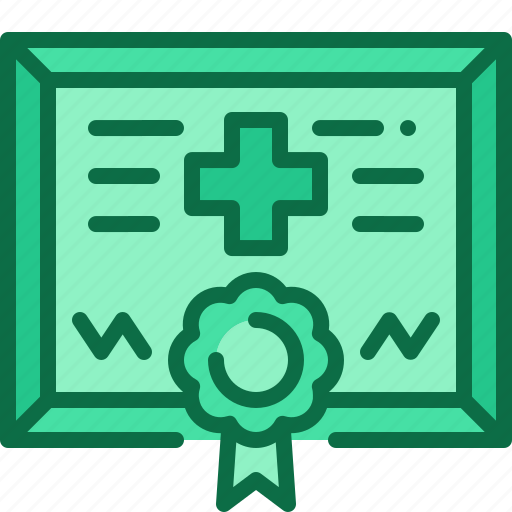 License, certificate, doctor, diploma, degree, medical, hospital icon - Download on Iconfinder