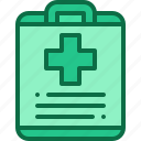 medical, report, checkup, clipboard, record, form, result