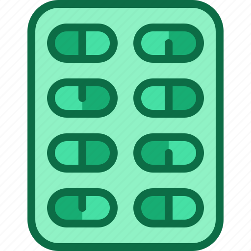 Pill, strip, medicine, pharmacy, drug, tablet, remedy icon - Download on Iconfinder