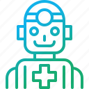 robot, doctor, medical, futuristic, technology, android, ai