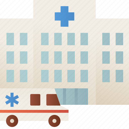 Hospital, building, ambulance, healthcare, medical icon - Download on Iconfinder