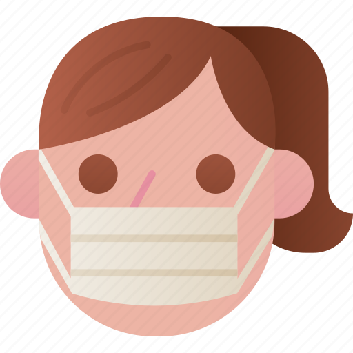 Mask, on, protection, medical, woman icon - Download on Iconfinder