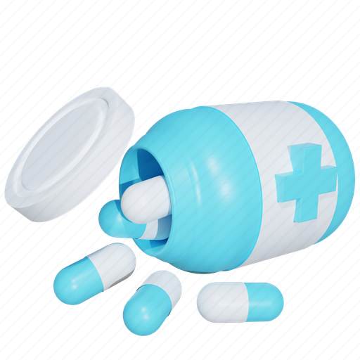 Medicine, pills, healthcare, pharmacy 3D illustration - Download on Iconfinder