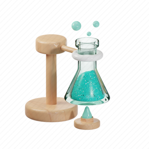 Chemical, flask, test, laboratory, research, lab, chemistry 3D illustration - Download on Iconfinder