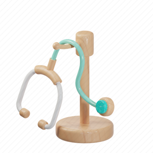 Stethoscope, medical, pharmacy, phonendoscope, care, doctor, hospital 3D illustration - Download on Iconfinder