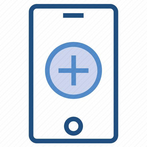 Hospital, medical, mobile, online, plus icon - Download on Iconfinder
