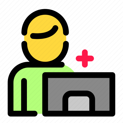 Computer, health, hospital, medical, monitor, work icon - Download on Iconfinder