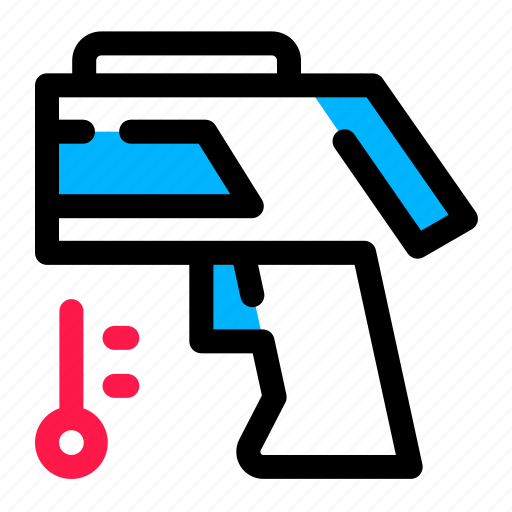 Gun, health, hot, medical, temperature, thermometer icon - Download on Iconfinder
