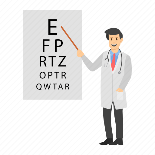 Examination, eye test, ophthalmologist, ophthalmologist examination, optometry, vision chart, vision test icon - Download on Iconfinder
