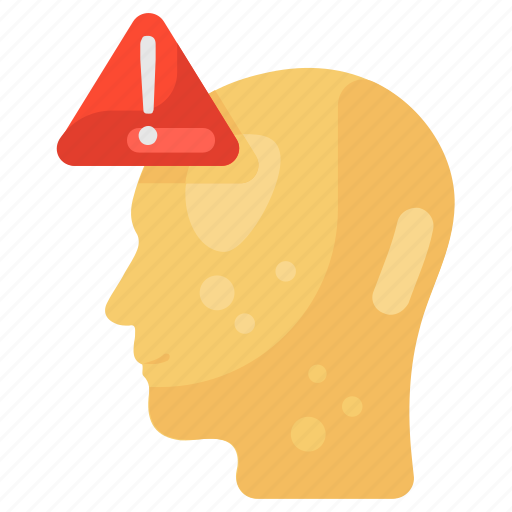 Alert, brain alert, caution, danger, mind, mind alert, warning icon - Download on Iconfinder
