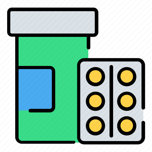 Medicine, bottle, pills, healthcare, pharmacy icon - Download on Iconfinder