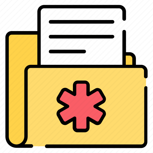 Medical folder, folder, healthcare, medical, medicine icon - Download on Iconfinder