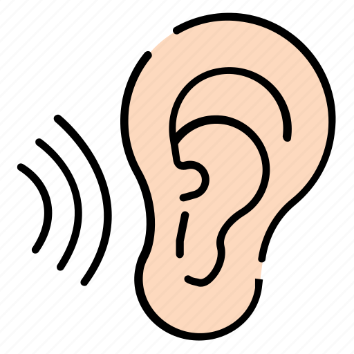 Ear, listen, hearing, sound, noise icon - Download on Iconfinder