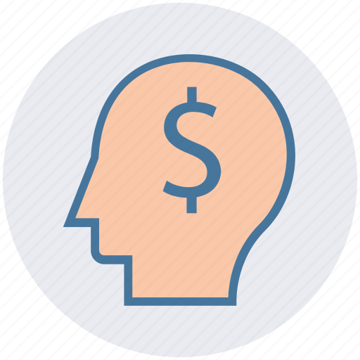 Dollar, head, idea, money, thinking icon - Download on Iconfinder