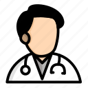 medical, doctor, virus, coronavirus, man, avatar, profile