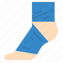 ankle, bandage, foot, injury, stability, support 