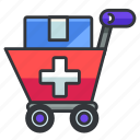 cart, medical, shopping, healthcare, medicine