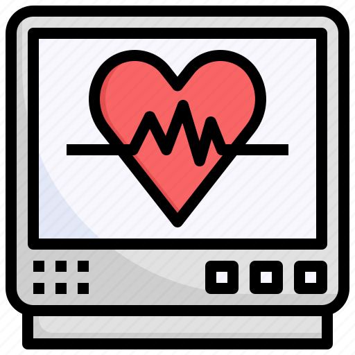 Electrocardiogram, healthcare, and, medical, heart, rate, cardiogram icon - Download on Iconfinder