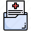 medical, folder, blood, test, document, health, report 