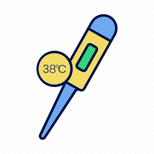Digit, fever, hot, temperature, thermometer icon - Download on Iconfinder