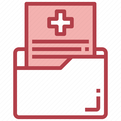 Medical, folder, blood, test, document, health, report icon - Download on Iconfinder