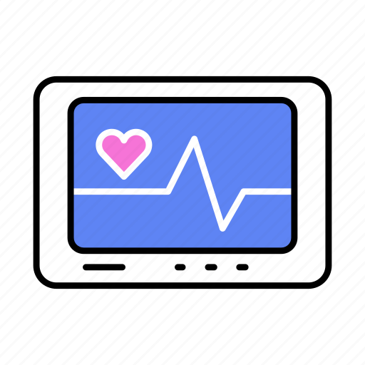 Patient, health, medicine, medical, hospital, heart, monitor icon - Download on Iconfinder
