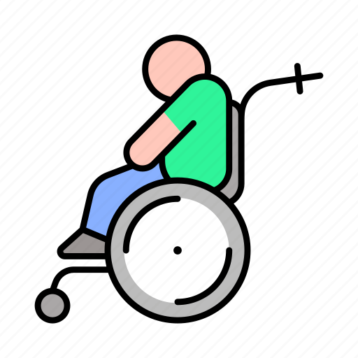 Chair, health, paralyzed, medicine, medical, hospital, wheel icon - Download on Iconfinder