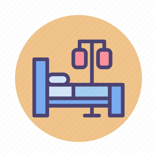 Bed, hospital, hospital bed, patient icon - Download on Iconfinder