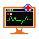 electrocardiogram, health, cardiogram, ecg, heart, medicine, hospital, medical, care 