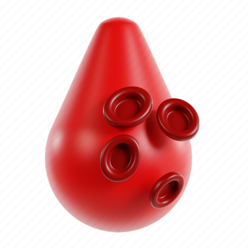 Blood, cells, health, medicine, disease, science, biology 3D illustration - Download on Iconfinder