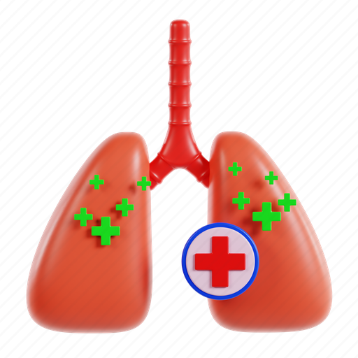 Lungs, health, disease, respiratory, cancer, care, medicine 3D illustration - Download on Iconfinder