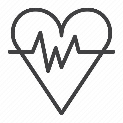 Heart, medical, pulse, heartbeat icon - Download on Iconfinder