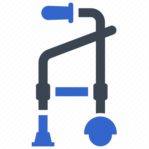 Assistance, crutch, disable, disabled, old, support, walker icon - Download on Iconfinder