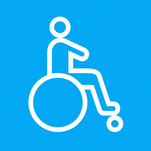 Disable Disabled Injury Person Wheel Chair Icon