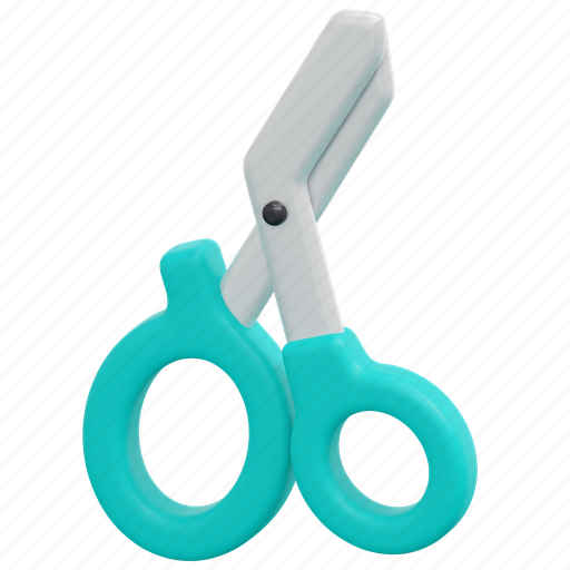 Scissors, surgical, surgery, medical, instrument, equipment, health 3D illustration - Download on Iconfinder