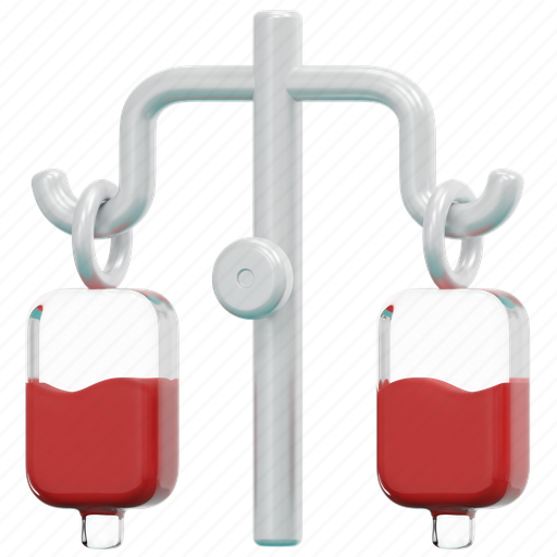 Stand, drip, blood, bag, infusion, medical, health 3D illustration - Download on Iconfinder