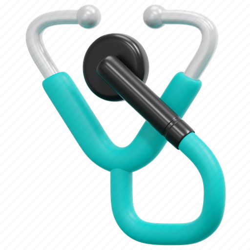 Stethoscope, phonendoscope, doctor, medical, equipment, health, instrument 3D illustration - Download on Iconfinder