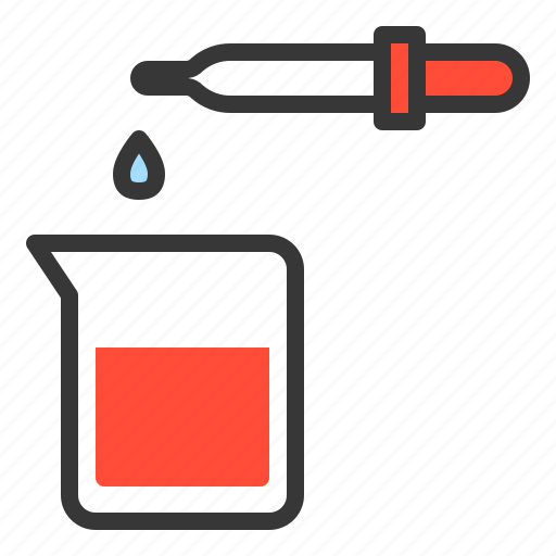 Chemistry, lab, lab test, research, beaker, dropper, experiment icon - Download on Iconfinder