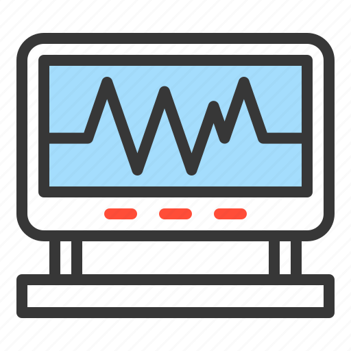 Hospital, medical, emergency, monitoring, signal, vital signs icon - Download on Iconfinder