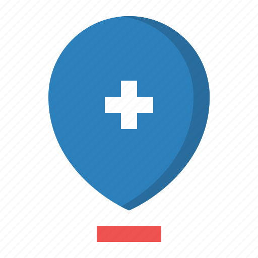 Hospital, location, medical, medicine, pin icon - Download on Iconfinder