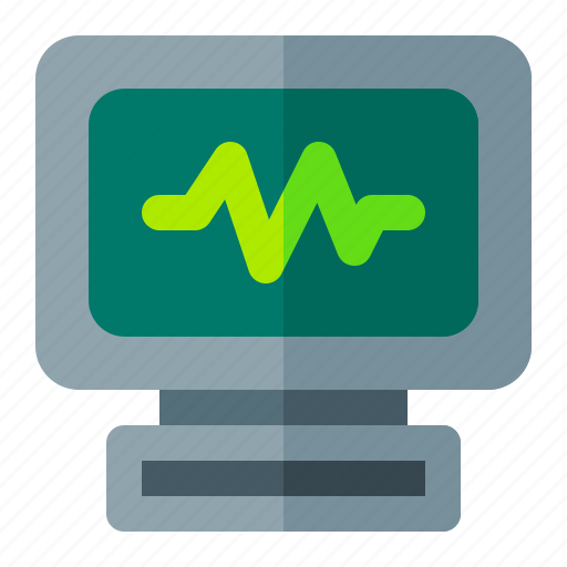 Ecg, heart, monitor, rate icon - Download on Iconfinder