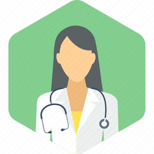 Doctor, female, gynecologist, lady, practitioner, stethoscope, surgeon icon - Download on Iconfinder