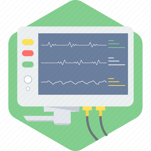 Medical, monitor, analytics, report, screen, medical electronics, medical monitor icon - Download on Iconfinder