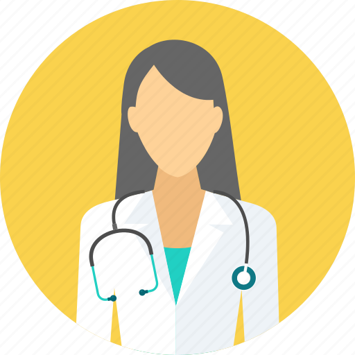 Gynecologist, physician, practitioner, stethoscope, surgeon, doctor, female icon - Download on Iconfinder